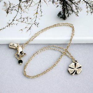 Peggi Li Sterling Silver 4-Leaf Clover & Green Bead